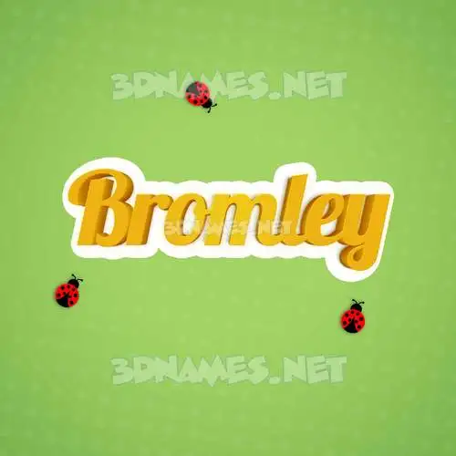 bromley in Ladybugs style - 3D name wallpaper bromley in Ladybugs style - 3D name wallpaper