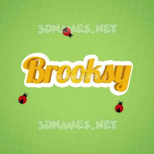 brooksy in Ladybugs style - 3D name wallpaper brooksy in Ladybugs style - 3D name wallpaper