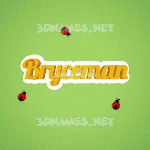 bryceman in Ladybugs style - 3D name wallpaper bryceman in Ladybugs style - 3D name wallpaper
