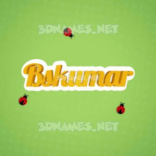 bskumar in Ladybugs style - 3D name wallpaper bskumar in Ladybugs style - 3D name wallpaper