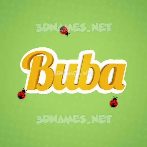 buba in Ladybugs style - 3D name wallpaper buba in Ladybugs style - 3D name wallpaper