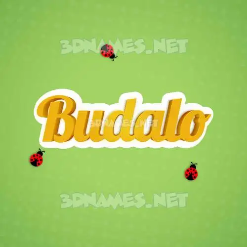 budalo in Ladybugs style - 3D name wallpaper budalo in Ladybugs style - 3D name wallpaper