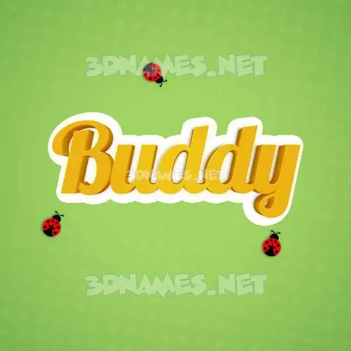 buddy in Ladybugs style - 3D name wallpaper buddy in Ladybugs style - 3D name wallpaper