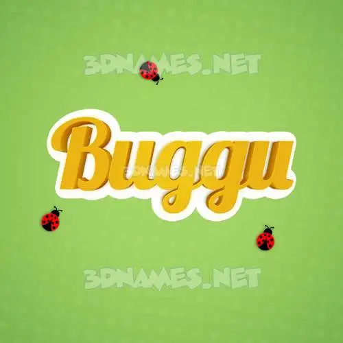 buggu in Ladybugs style - 3D name wallpaper buggu in Ladybugs style - 3D name wallpaper