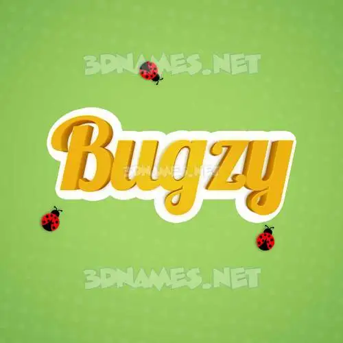 bugzy in Ladybugs style - 3D name wallpaper bugzy in Ladybugs style - 3D name wallpaper