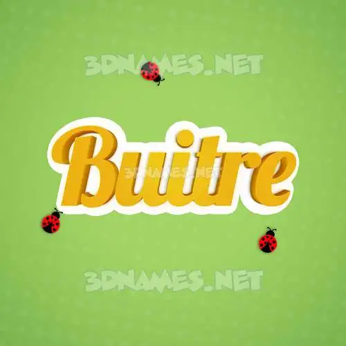 buitre in Ladybugs style - 3D name wallpaper buitre in Ladybugs style - 3D name wallpaper