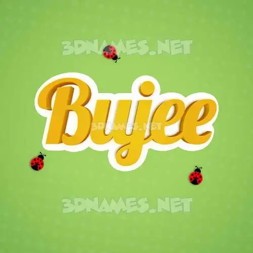 bujee in Ladybugs style - 3D name wallpaper bujee in Ladybugs style - 3D name wallpaper