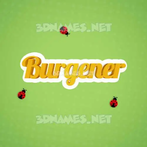 burgener in Ladybugs style - 3D name wallpaper burgener in Ladybugs style - 3D name wallpaper