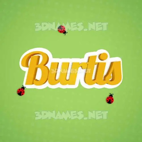 burtis in Ladybugs style - 3D name wallpaper burtis in Ladybugs style - 3D name wallpaper