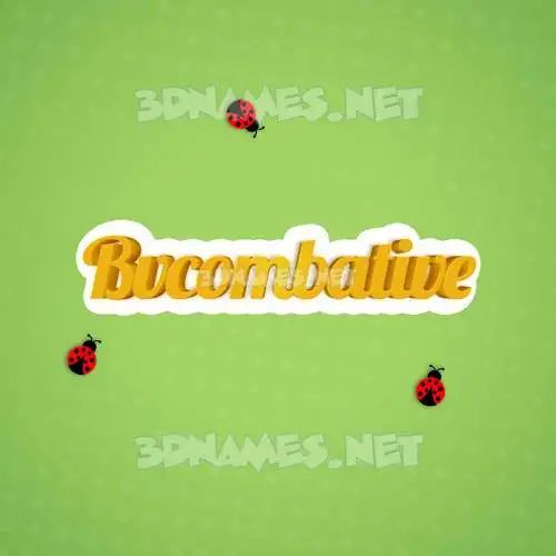 bvcombative in Ladybugs style - 3D name wallpaper