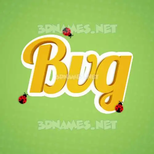 bvg in Ladybugs style - 3D name wallpaper bvg in Ladybugs style - 3D name wallpaper