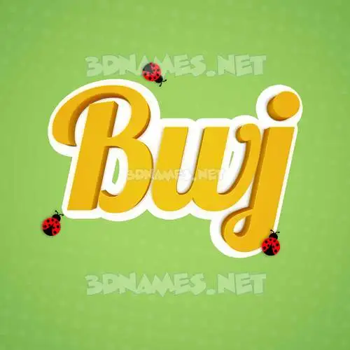 bwj in Ladybugs style - 3D name wallpaper bwj in Ladybugs style - 3D name wallpaper