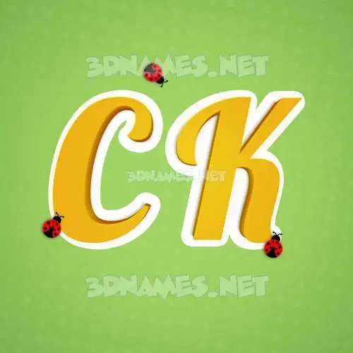 c k in Ladybugs style - 3D name wallpaper c k in Ladybugs style - 3D name wallpaper