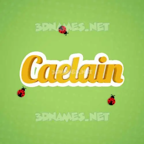 caelain in Ladybugs style - 3D name wallpaper caelain in Ladybugs style - 3D name wallpaper