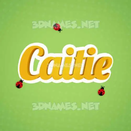 caitie in Ladybugs style - 3D name wallpaper caitie in Ladybugs style - 3D name wallpaper