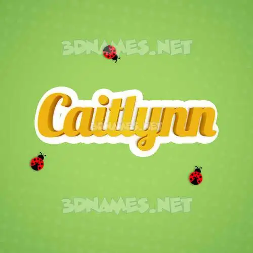 caitlynn in Ladybugs style - 3D name wallpaper caitlynn in Ladybugs style - 3D name wallpaper