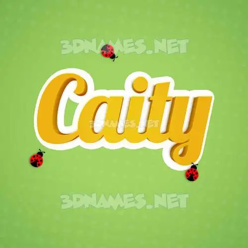 caity in Ladybugs style - 3D name wallpaper caity in Ladybugs style - 3D name wallpaper