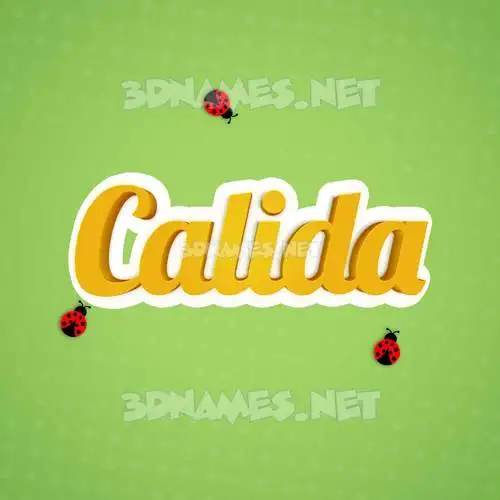 calida in Ladybugs style - 3D name wallpaper calida in Ladybugs style - 3D name wallpaper