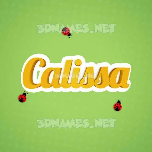 calissa in Ladybugs style - 3D name wallpaper calissa in Ladybugs style - 3D name wallpaper