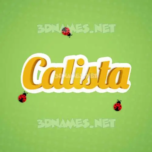 calista in Ladybugs style - 3D name wallpaper calista in Ladybugs style - 3D name wallpaper