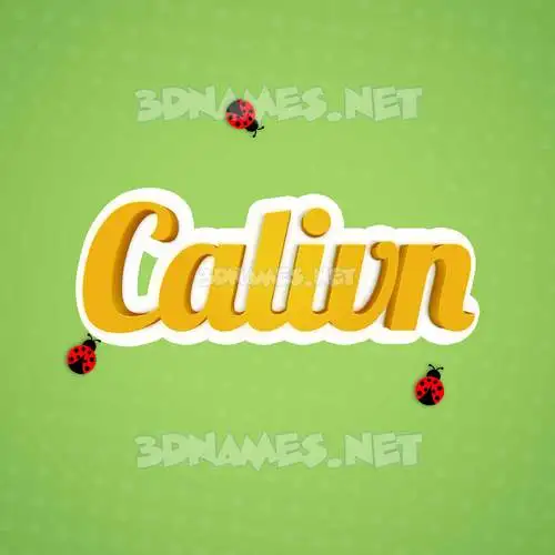 calivn in Ladybugs style - 3D name wallpaper calivn in Ladybugs style - 3D name wallpaper