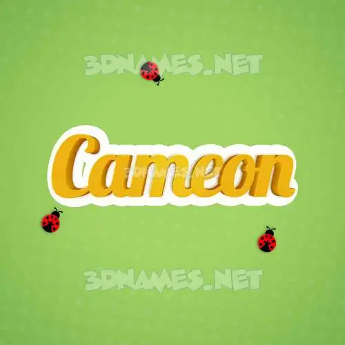 cameon in Ladybugs style - 3D name wallpaper
