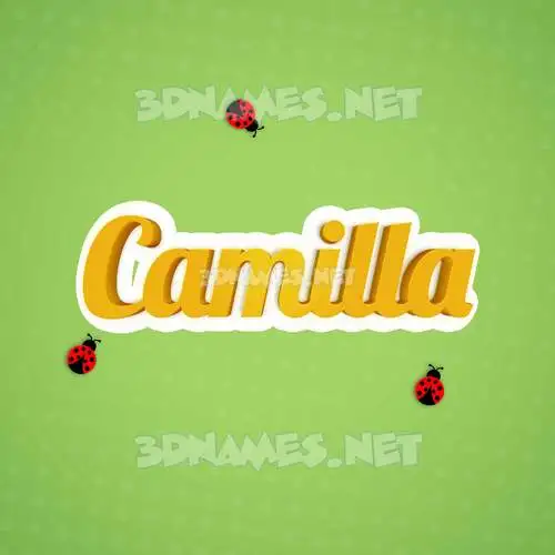 camilla in Ladybugs style - 3D name wallpaper camilla in Ladybugs style - 3D name wallpaper