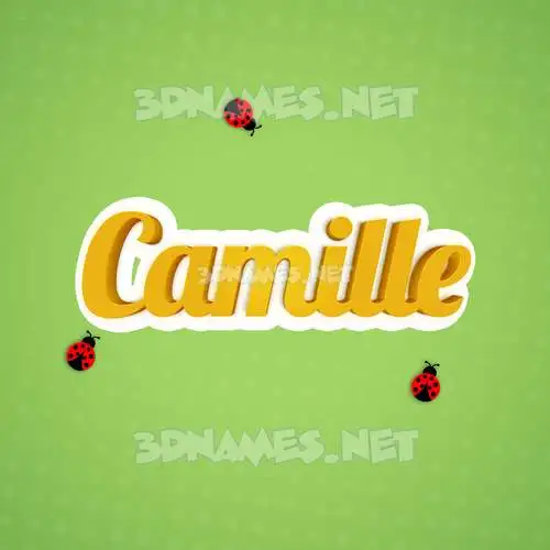 camille in Ladybugs style - 3D name wallpaper camille in Ladybugs style - 3D name wallpaper