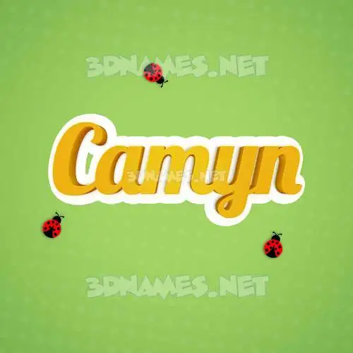 camyn in Ladybugs style - 3D name wallpaper camyn in Ladybugs style - 3D name wallpaper