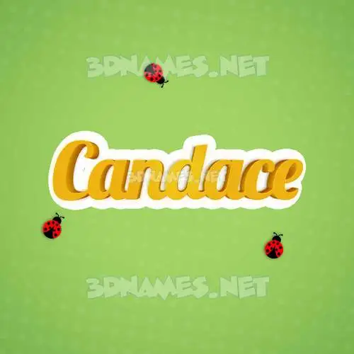 candace in Ladybugs style - 3D name wallpaper