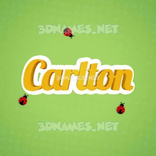 carlton in Ladybugs style - 3D name wallpaper carlton in Ladybugs style - 3D name wallpaper