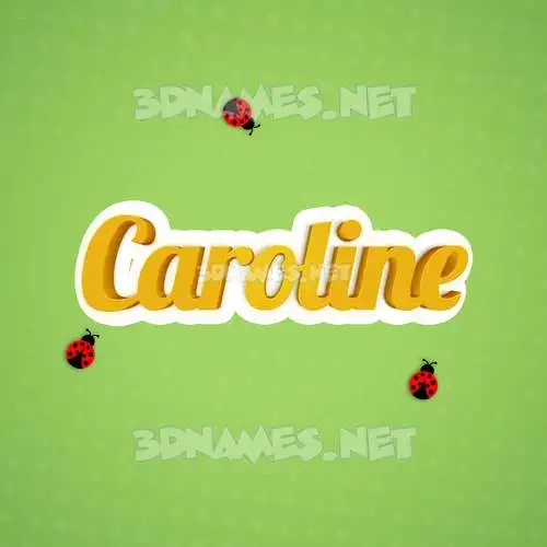 caroline in Ladybugs style - 3D name wallpaper caroline in Ladybugs style - 3D name wallpaper