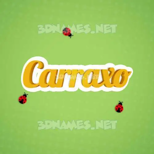 carraxo in Ladybugs style - 3D name wallpaper carraxo in Ladybugs style - 3D name wallpaper