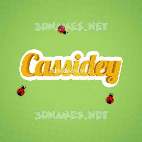 cassidey in Ladybugs style - 3D name wallpaper cassidey in Ladybugs style - 3D name wallpaper