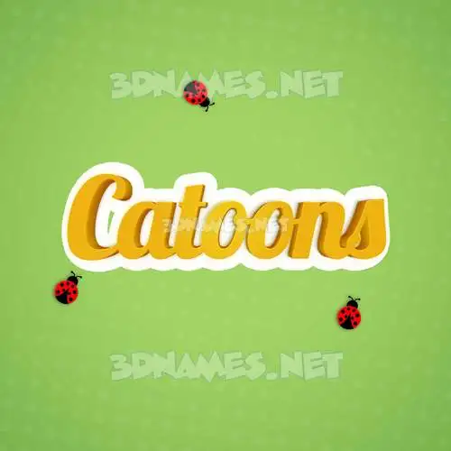 catoons in Ladybugs style - 3D name wallpaper catoons in Ladybugs style - 3D name wallpaper