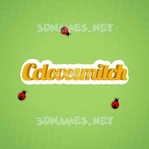 cclovesmitch in Ladybugs style - 3D name wallpaper cclovesmitch in Ladybugs style - 3D name wallpaper