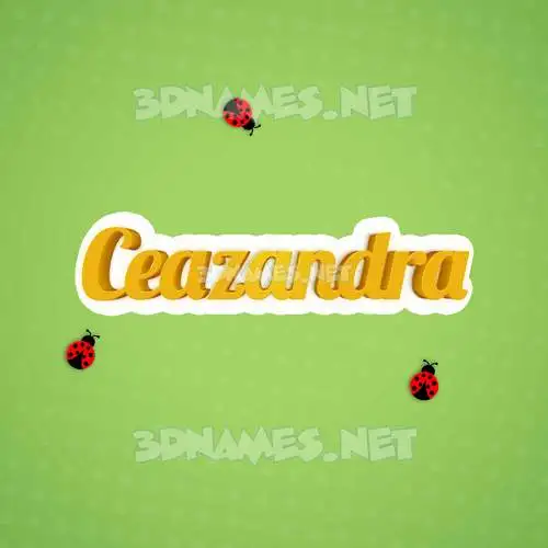 ceazandra in Ladybugs style - 3D name wallpaper ceazandra in Ladybugs style - 3D name wallpaper