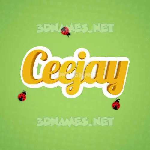ceejay in Ladybugs style - 3D name wallpaper ceejay in Ladybugs style - 3D name wallpaper