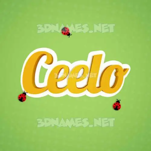 ceelo in Ladybugs style - 3D name wallpaper ceelo in Ladybugs style - 3D name wallpaper