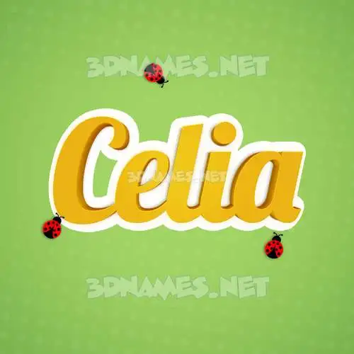 celia in Ladybugs style - 3D name wallpaper celia in Ladybugs style - 3D name wallpaper