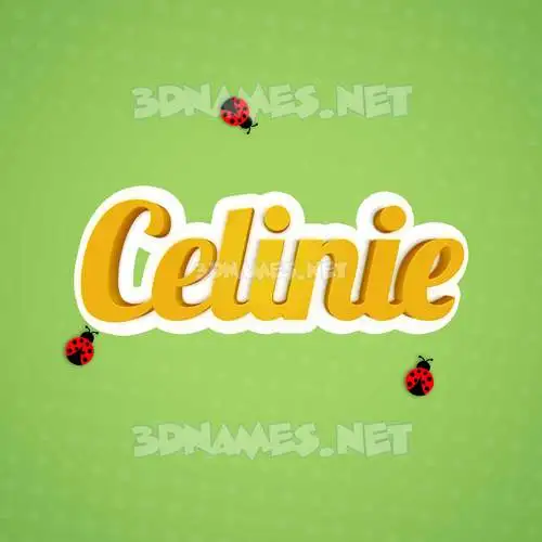 celinie in Ladybugs style - 3D name wallpaper celinie in Ladybugs style - 3D name wallpaper