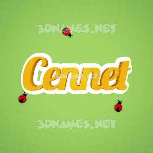 cennet in Ladybugs style - 3D name wallpaper cennet in Ladybugs style - 3D name wallpaper