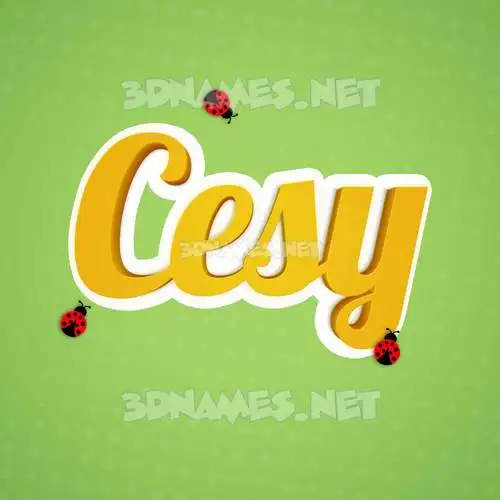 cesy in Ladybugs style - 3D name wallpaper cesy in Ladybugs style - 3D name wallpaper