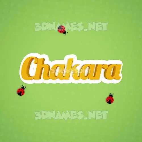 chakara in Ladybugs style - 3D name wallpaper