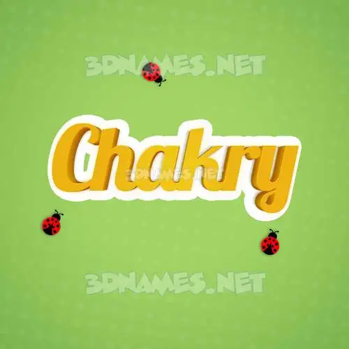 chakry in Ladybugs style - 3D name wallpaper chakry in Ladybugs style - 3D name wallpaper