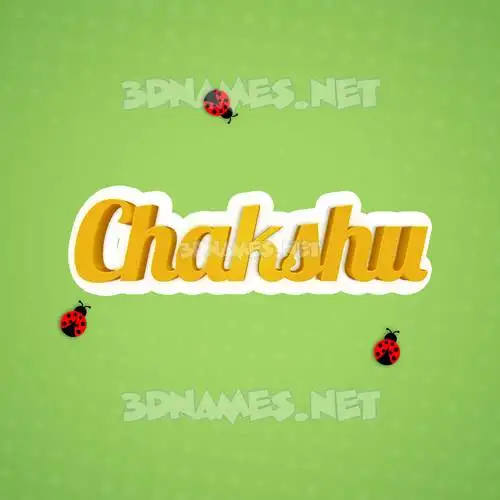 chakshu in Ladybugs style - 3D name wallpaper