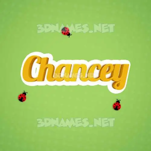 chancey in Ladybugs style - 3D name wallpaper