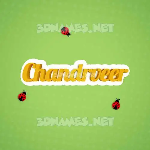 chandrveer in Ladybugs style - 3D name wallpaper chandrveer in Ladybugs style - 3D name wallpaper