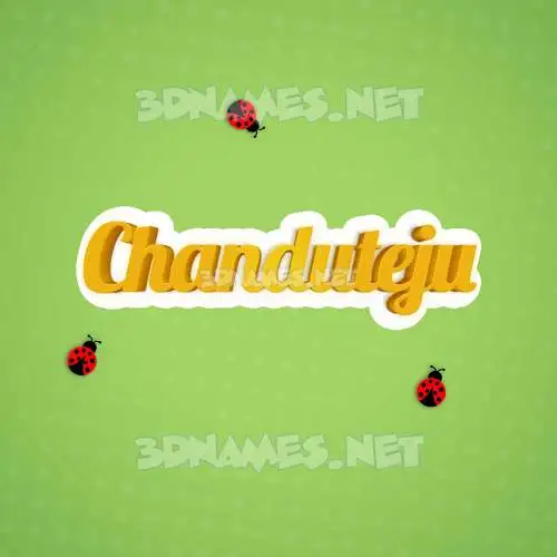 chanduteju in Ladybugs style - 3D name wallpaper chanduteju in Ladybugs style - 3D name wallpaper