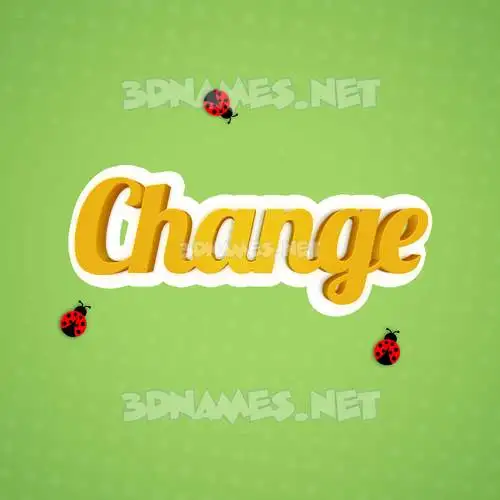 change in Ladybugs style - 3D name wallpaper change in Ladybugs style - 3D name wallpaper